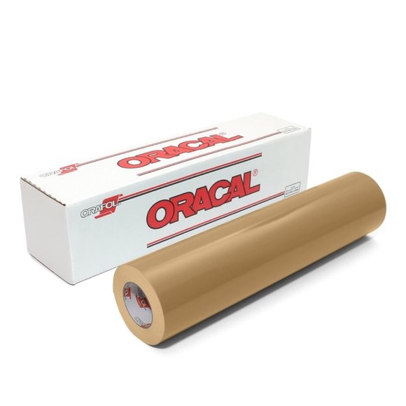 12" x 5 Feet LIGHT BROWN Oracal 651 Cricut Hobby Craft Decal Vinyl Sticker - Picture 1 of 3